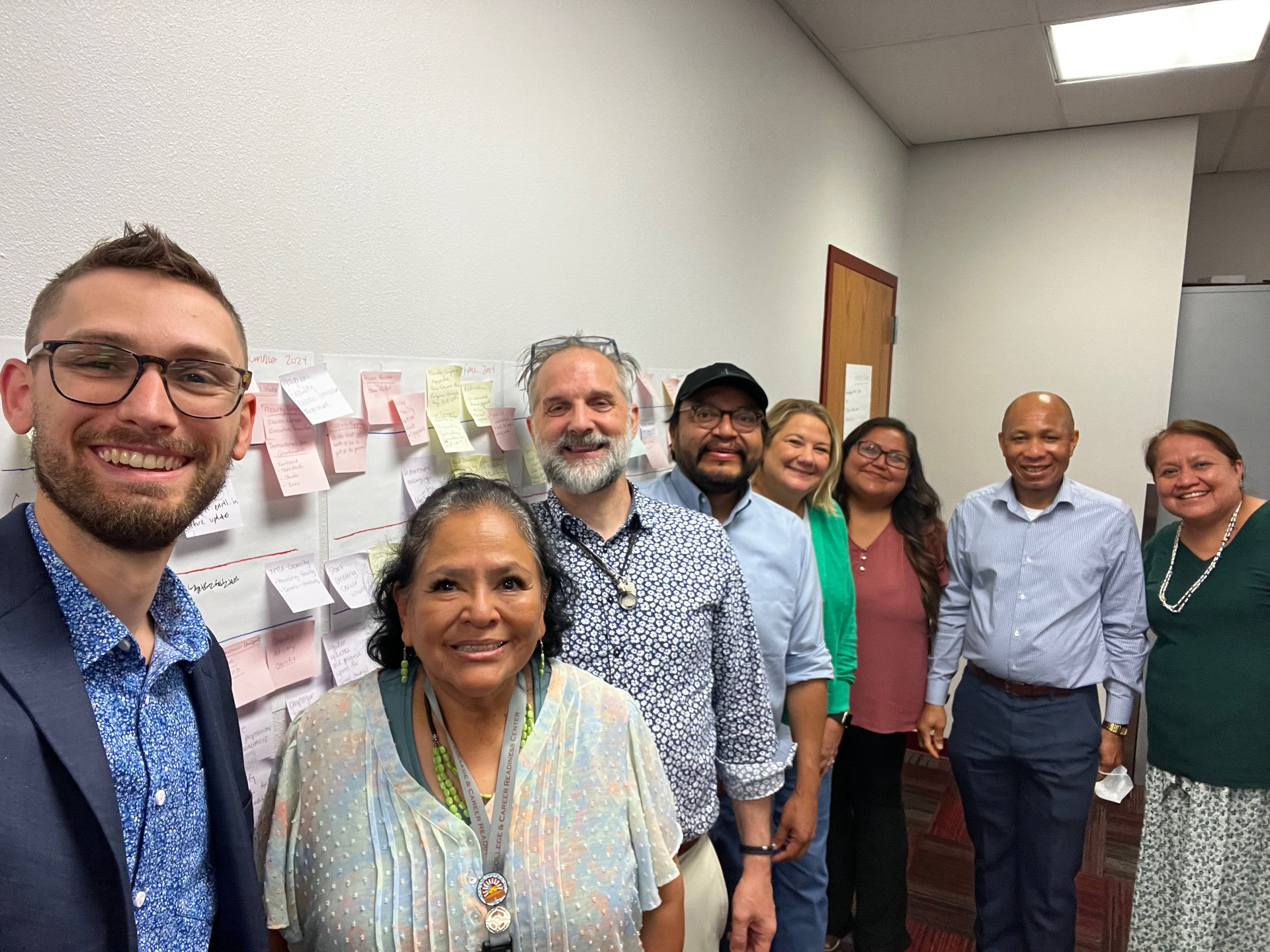 The HumaneFrame team planning session on the Navajo Nation